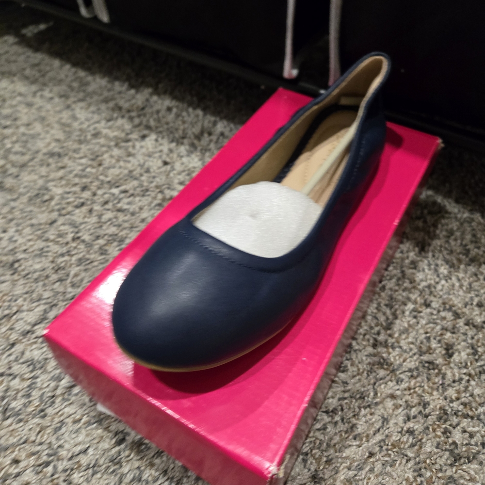 Women's Navy Blue Flats